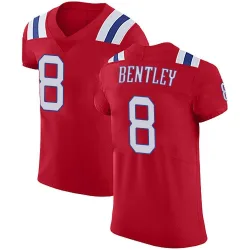 Men's Ja'Whaun Bentley New England Patriots No.8 Elite Vapor Untouchable Alternate Jersey - Red