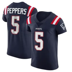 Men's Jabrill Peppers New England Patriots No.5 Elite Team Color Vapor Untouchable Jersey - Navy