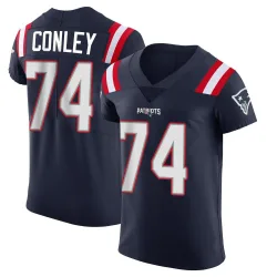 Men's Jack Conley New England Patriots No.74 Elite Team Color Vapor Untouchable Jersey - Navy