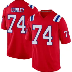 Men's Jack Conley New England Patriots No.74 Game Alternate Jersey - Red