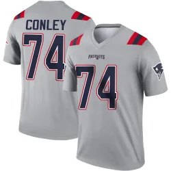 Men's Jack Conley New England Patriots No.74 Legend Inverted Jersey - Gray