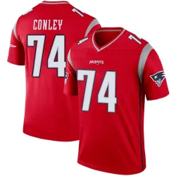 Men's Jack Conley New England Patriots No.74 Legend Inverted Jersey - Red