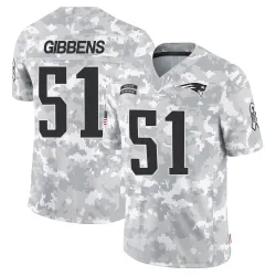 Men's Jack Gibbens New England Patriots No.51 Limited 2024 Salute to Service Jersey - Arctic Camo