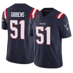 Men's Jack Gibbens New England Patriots No.51 Limited Vapor F.U.S.E. Jersey - Navy