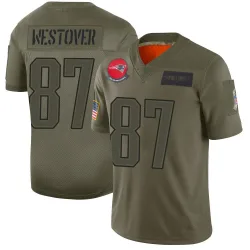Men's Jack Westover New England Patriots No.87 Limited 2019 Salute to Service Jersey - Camo