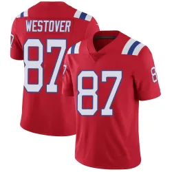 Men's Jack Westover New England Patriots No.87 Limited Vapor Untouchable Alternate Jersey - Red