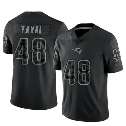 Men's Jahlani Tavai New England Patriots No.48 Limited Reflective Jersey - Black
