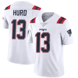 Men's Jalen Hurd New England Patriots No.13 Limited Vapor Untouchable Jersey - White