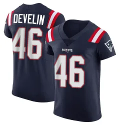 Men's James Develin New England Patriots No.46 Elite Team Color Vapor Untouchable Jersey - Navy