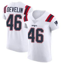 Men's James Develin New England Patriots No.46 Elite Vapor Untouchable Jersey - White