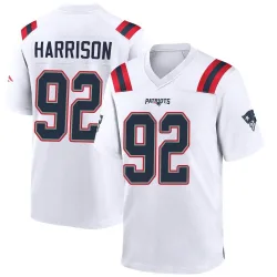 Men's James Harrison New England Patriots No.92 Game Jersey - White
