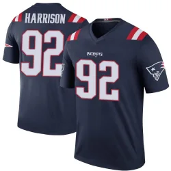 Men's James Harrison New England Patriots No.92 Legend Color Rush Jersey - Navy