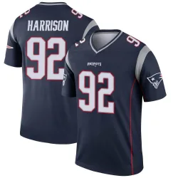Men's James Harrison New England Patriots No.92 Legend Jersey - Navy