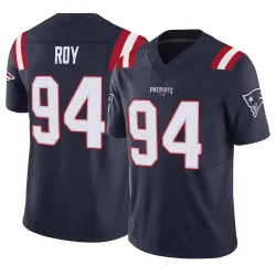 Men's Jaquelin Roy New England Patriots No.94 Limited Vapor F.U.S.E. Jersey - Navy