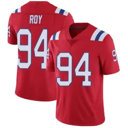 Men's Jaquelin Roy New England Patriots No.94 Limited Vapor Untouchable Alternate Jersey - Red