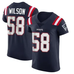 Men's Jared Wilson New England Patriots No.58 Elite Team Color Vapor Untouchable Jersey - Navy