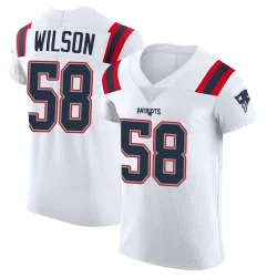 Men's Jared Wilson New England Patriots No.58 Elite Vapor Untouchable Jersey - White
