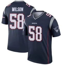 Men's Jared Wilson New England Patriots No.58 Legend Jersey - Navy