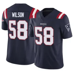 Men's Jared Wilson New England Patriots No.58 Limited Vapor F.U.S.E. Jersey - Navy