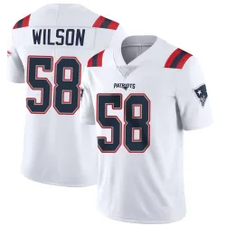 Men's Jared Wilson New England Patriots No.58 Limited Vapor Untouchable Jersey - White