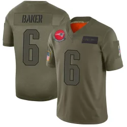 Men's Javon Baker New England Patriots No.6 Limited 2019 Salute to Service Jersey - Camo
