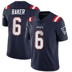 Men's Javon Baker New England Patriots No.6 Limited Team Color Vapor Untouchable Jersey - Navy