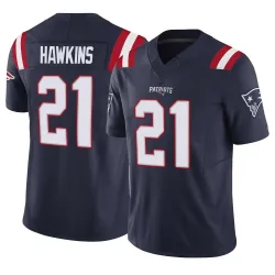 Men's Jaylinn Hawkins New England Patriots No.21 Limited Vapor F.U.S.E. Jersey - Navy