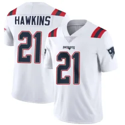 Men's Jaylinn Hawkins New England Patriots No.21 Limited Vapor Untouchable Jersey - White