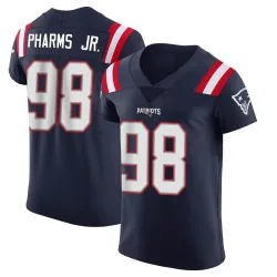 Men's Jeremiah Pharms Jr. New England Patriots No.98 Elite Team Color Vapor Untouchable Jersey - Navy