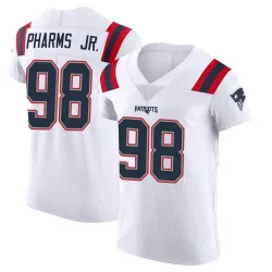 Men's Jeremiah Pharms Jr. New England Patriots No.98 Elite Vapor Untouchable Jersey - White