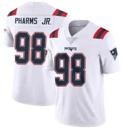 Men's Jeremiah Pharms Jr. New England Patriots No.98 Limited Vapor Untouchable Jersey - White