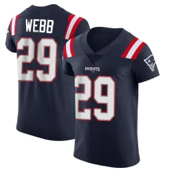 Men's Jeremiah Webb New England Patriots No.29 Elite Team Color Vapor Untouchable Jersey - Navy