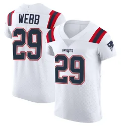 Men's Jeremiah Webb New England Patriots No.29 Elite Vapor Untouchable Jersey - White