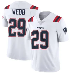 Men's Jeremiah Webb New England Patriots No.29 Limited Vapor Untouchable Jersey - White
