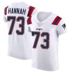 Men's John Hannah New England Patriots No.73 Elite Vapor Untouchable Jersey - White