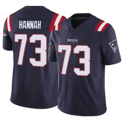 Men's John Hannah New England Patriots No.73 Limited Vapor F.U.S.E. Jersey - Navy