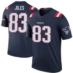 Men's John Jiles New England Patriots No.83 Legend Color Rush Jersey - Navy