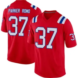 Men's John Parker Romo New England Patriots No.37 Game Alternate Jersey - Red