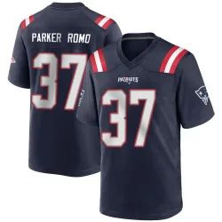 Men's John Parker Romo New England Patriots No.37 Game Team Color Jersey - Navy Blue