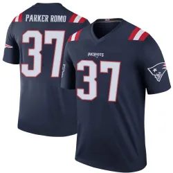 Men's John Parker Romo New England Patriots No.37 Legend Color Rush Jersey - Navy
