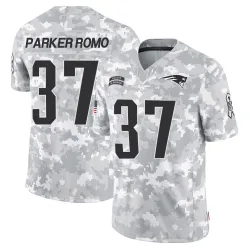 Men's John Parker Romo New England Patriots No.37 Limited 2024 Salute to Service Jersey - Arctic Camo