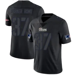 Men's John Parker Romo New England Patriots No.37 Limited Jersey - Black Impact