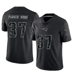 Men's John Parker Romo New England Patriots No.37 Limited Reflective Jersey - Black