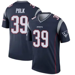 Men's Jordan Polk New England Patriots No.39 Legend Jersey - Navy