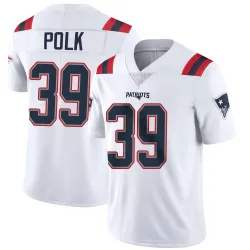 Men's Jordan Polk New England Patriots No.39 Limited Vapor Untouchable Jersey - White
