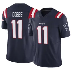 Men's Joshua Dobbs New England Patriots No.11 Limited Vapor F.U.S.E. Jersey - Navy