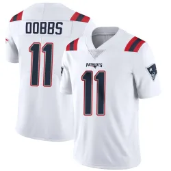 Men's Joshua Dobbs New England Patriots No.11 Limited Vapor Untouchable Jersey - White