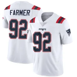 Men's Joshua Farmer New England Patriots No.92 Limited Vapor Untouchable Jersey - White