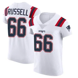 Men's Jotham Russell New England Patriots No.66 Elite Vapor Untouchable Jersey - White