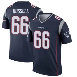 Men's Jotham Russell New England Patriots No.66 Legend Jersey - Navy